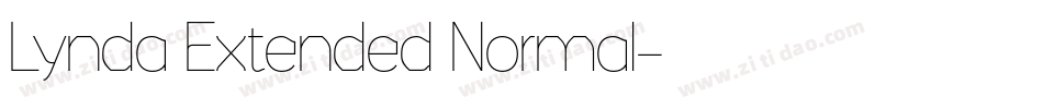 Lynda Extended Normal字体转换